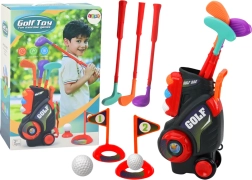 Kinder Minigolf-Set mit Wagen auf Rädern