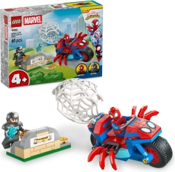 LEGO Spidey auf dem Motorrad vs. Rhino