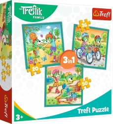 Puzzle Treflíci 3-in-1 – Lernen Sie die Treflíci kennen (20, 36 und 50 Teile)