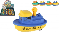 Plastikboot mit Schwungrad – Drücken und losfahren 10 cm