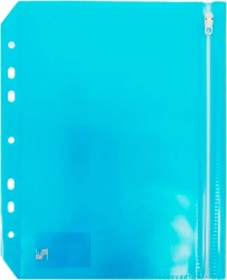 Reißverschlusstasche Format A5 Blau