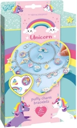 Einhorn – Set zur Herstellung von Armbändern mit Puffy-Anhängern