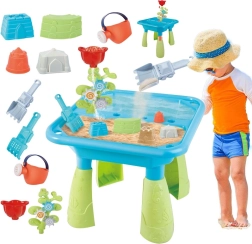 Woopie 2-in-1-Wassertisch und Sandtisch mit 14 Zubehörteilen