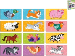 Kinderpuzzle Tiere in der Box (24 Teile, 12 Motive) ab 18 Monaten