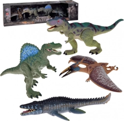 Set mit 4 Dinosaurierfiguren – große bewegliche Figuren