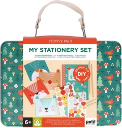 Kreativer Koffer Briefset mit Tieren Petit Collage