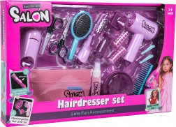Mega-Set Kleine Friseurin – rosa Salon für Kinder