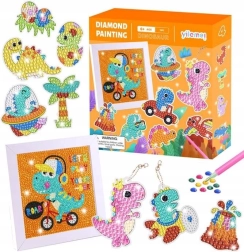 Diamant Malset Dinosaurier