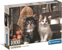 Puzzle mit 1000 Teilen – geliebte Kätzchen CLEMENTONI