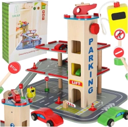 Holzparkhaus LULILO Benino – mehrstöckige Garage mit Aufzug
