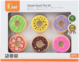 Holz-Donuts VIGA – Set mit 6 Stück