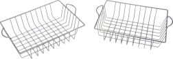 Masterkidz Set aus 2 Metallkörben – Abtropfkorb für Geschirr in der Kinderküche