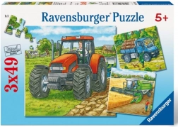 Puzzle Landwirtschaftsmaschinen 3x49 Teile Ravensburger