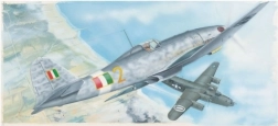 Plastikmodell Flugzeug Fiat G.55 1:48