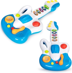 Elektrische Kindergitarre mit musikalischen Klängen