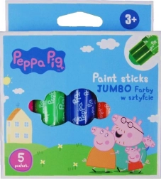 Jumbo-Farbstifte in Stickform ASTRA – PEPPA WUTZ, 4 Stk.
