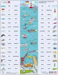Larsen Puzzle zum Englischlernen Auf dem Meer 64 Teile