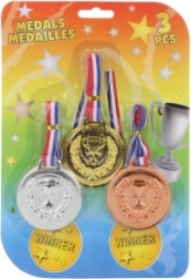 Medaillen-Set für Kinder – Gold, Silber und Bronze