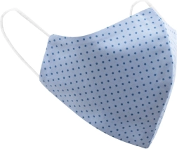 Schützende Baumwollmaske Belisima hellblau, universell