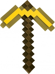 Goldene MINECRAFT-Spitzhacke – Kunststoffreplik