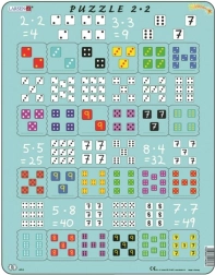 Larsen Wissenschaftliches Puzzle Multiplikation mit Würfeln