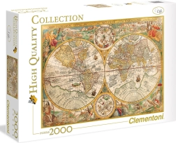 Puzzle 2000 Teile Alte Weltkarte