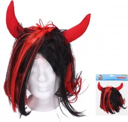 Perücke mit Teufelshörnern