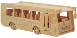 Woodcraft Holz 3D Puzzle Bus