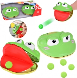 Sportsatz - Geschicklichkeitsspiel Katapult-Frosch mit 4 Bällen