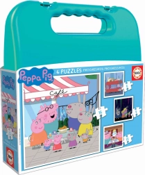 Puzzle im Koffer Peppa Wutz 4-in-1