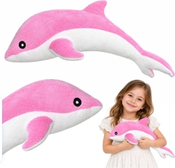 Plüschmaskottchen rosa Delfin 70 cm
