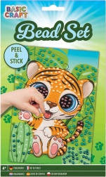 Grafix Perlen-Mosaikbild Tigerchen 21 × 14,5 cm