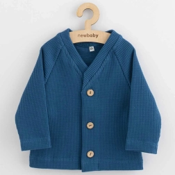 Baby-Strickjacke mit Knöpfen New Baby Oliver blau 74