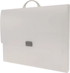 Aktenkoffer Opaline Frosty transparent für Dokumente im Format A3