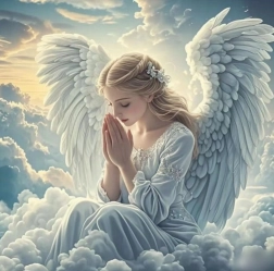 Norimpex Diamantmalerei Betender Engel 30x40 cm