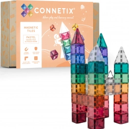 Connetix Pastel Square Pack magnetische Bauklötze 40 Teile