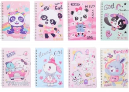 Liniert Spiralblock 14,5x20,5 cm, 80 Seiten