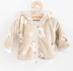 Baby-Wellsoft-Winterhoodie mit Kapuze New Baby Polar Bear