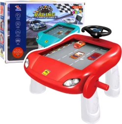 Manueller Fahrsimulator – roter Lernspieltisch