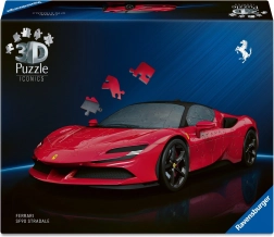 3D-Puzzle Auto Ferrari SF90 Stradale 108 Teile mit drehbaren Rädern