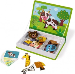 Janod Magnetibook Tiere – magnetisches Buch für Kinder