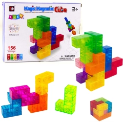 Magnetische Würfel Magic Magnetic Cubes – Logik-Puzzle mit Herausforderungen, 9 Teile
