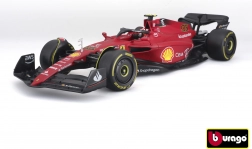 Bburago 1:18 Ferrari F1-75 Scuderia F1 mit Fahrer Carlos Sainz