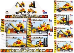 Bauset Baumaschinen mit Minifigur