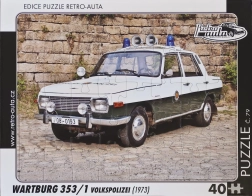 Puzzle RETRO-AUTA Wartburg 353 Volkspolizei 40 Teile