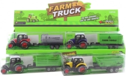 Metalltraktor mit Rückzugantrieb und Kunststoffkipper