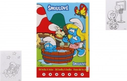 Malbuch Die Schlümpfe – Von Punkt zu Punkt mit Bleistift und Radiergummi