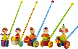 Holz-Schiebestab Clown 60 cm