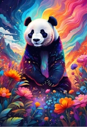 Puzzle Bunte Panda 1000 Teile