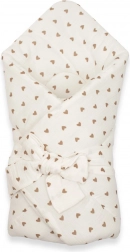 Musselin-Schnürwickeldecke NEW BABY Little Heart